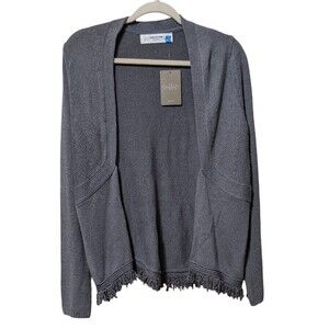 NWT Anthropologie Sparrow cotton blend cardigan medium fringe